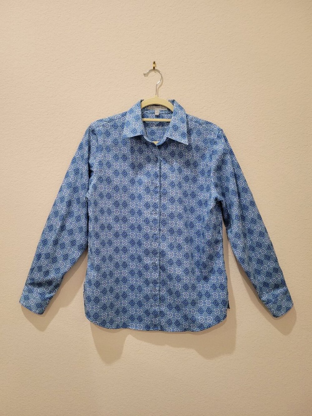 Foxcroft Print Blouse, Size 6